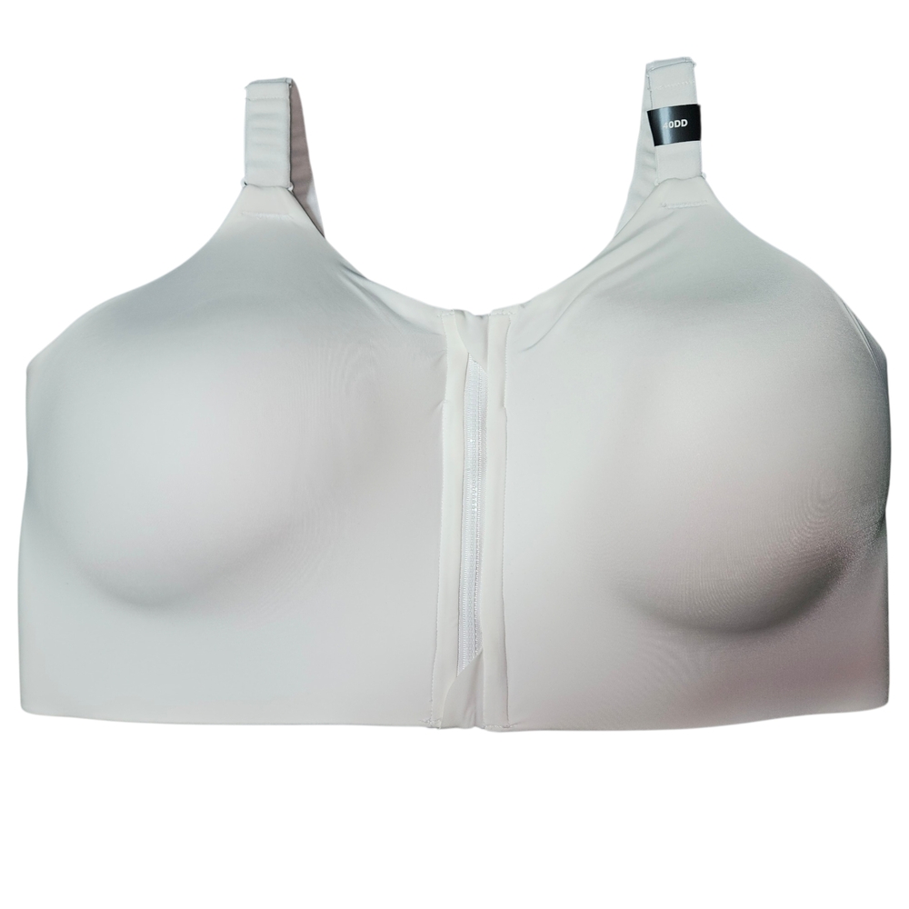 Torrid White Front-Zip Smooth Support Bra, 40DD